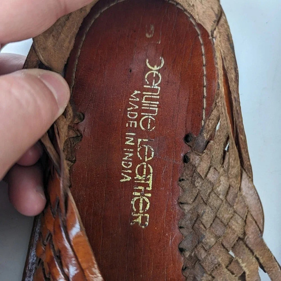 Vintage Huraches Leather Sandals -9 - Picture 3 of 8